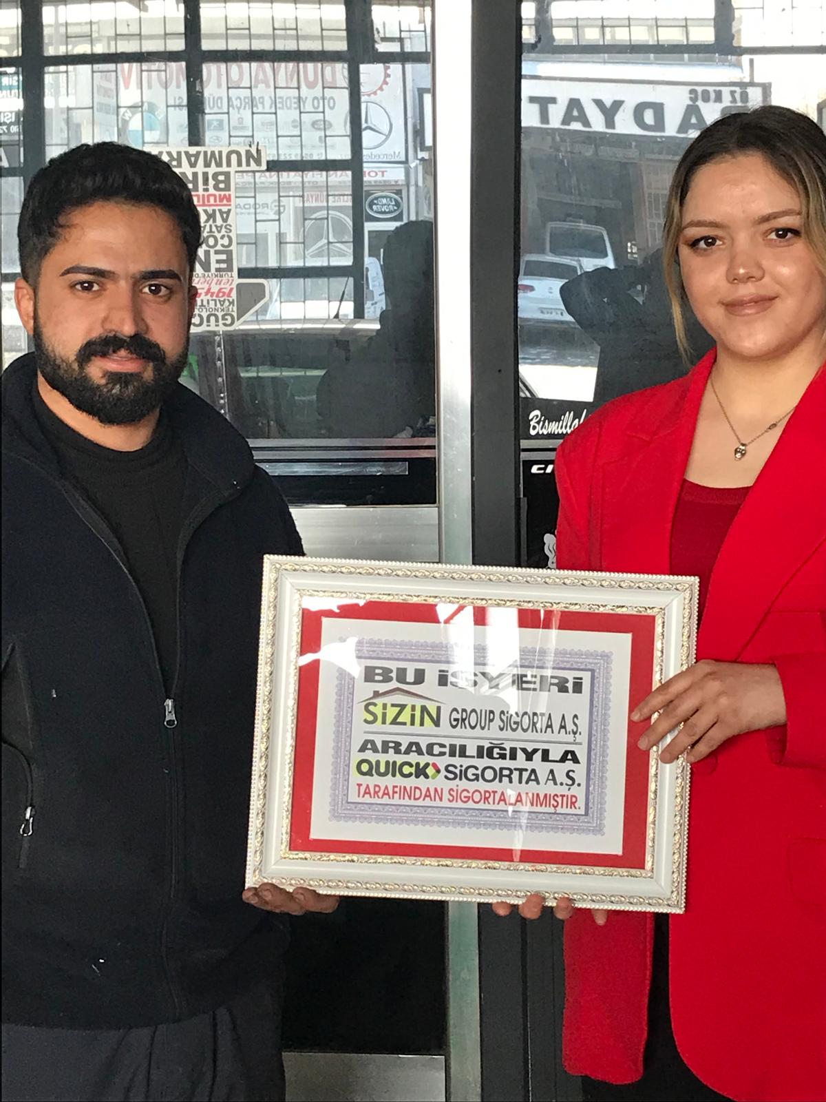 NUR OTO ARAÇ GİYDİRME REKLAMCILIK TERCİHLERİNİ SİZİN GROUP SİG AŞ ARACILIĞIYLA QUİCK SİGORTA AŞ DEN YANA YAPMIŞLAR KENDİLERİNE TŞK EDERİZ